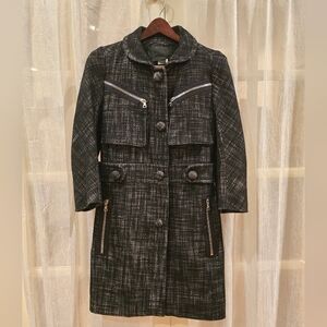 Marc Jacobs Bouclé Tweed Coat. 